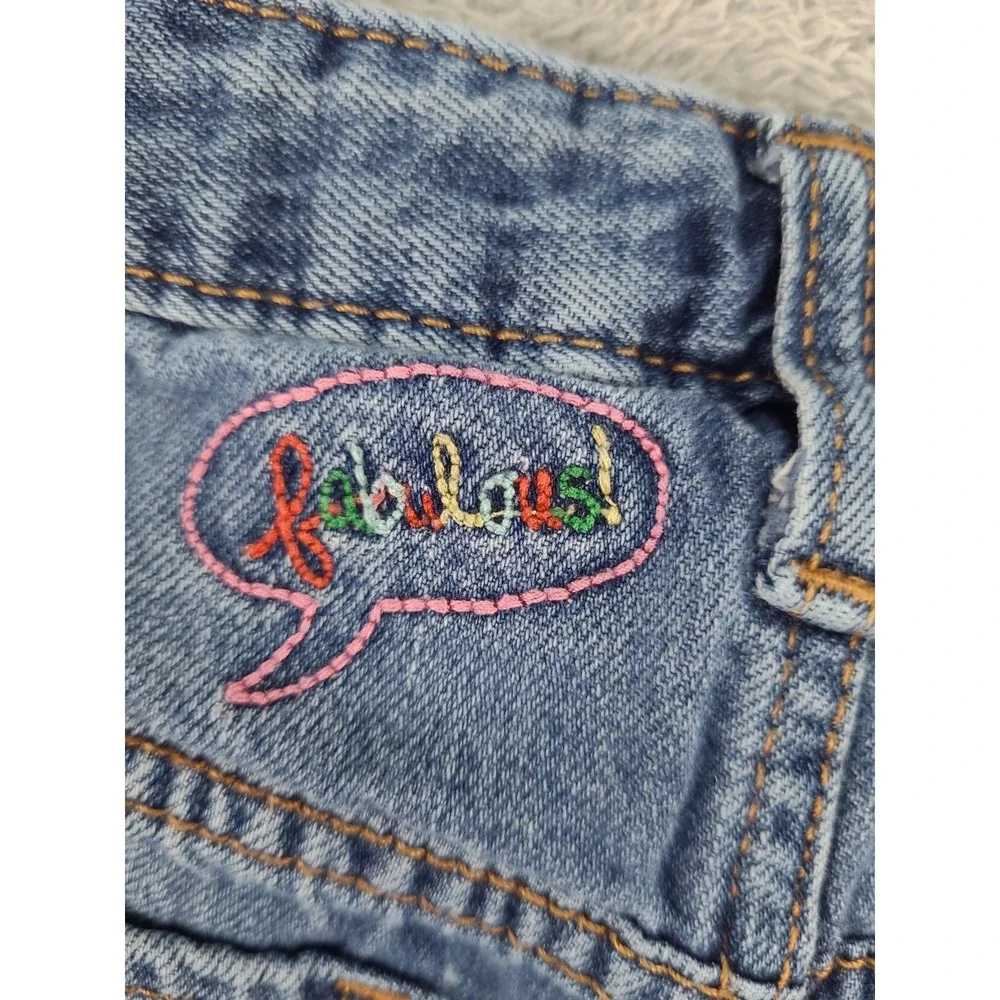 GAP Kids 1969 Grils Jeans Sz‎ 14R  Embroidered Ankle 50th Anniversary